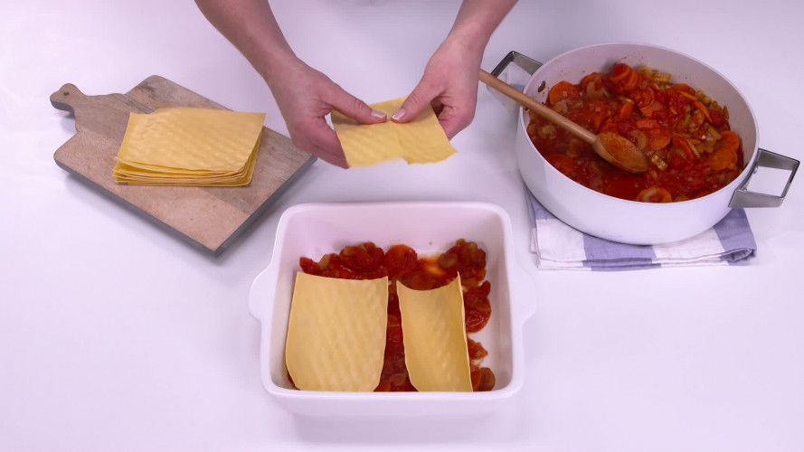 Italiaans-Amerikaanse lasagne stap 10