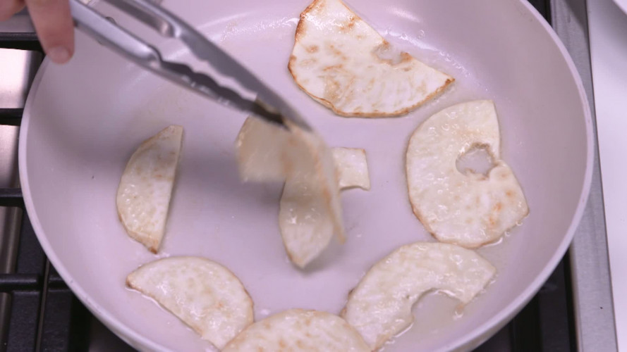 Knolselderij met pesto stap 3