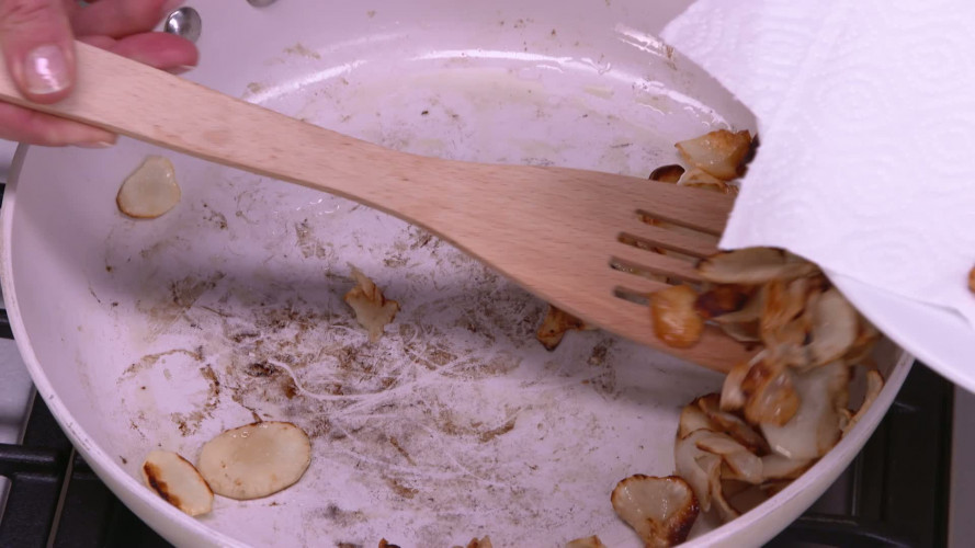Salade met chips van aardperen stap 2
