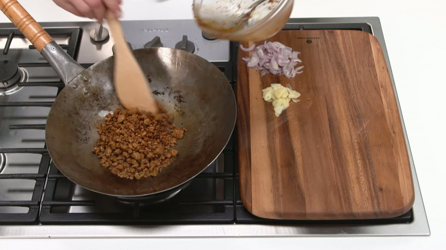 Pad thai met tofu en ei stap 4