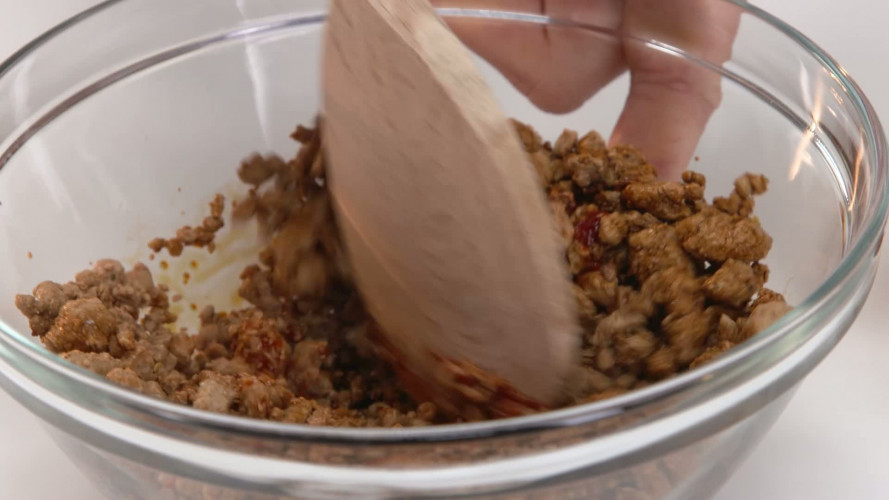 Pad thai met tofu en ei stap 1