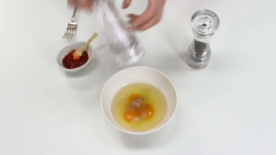 Pad thai met tofu en ei stap 7