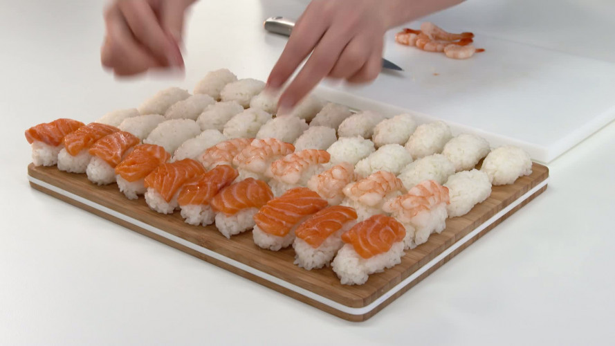 Nigiri sushi stap 10