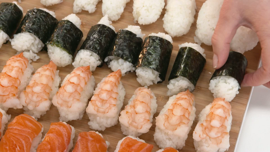Nigiri sushi stap 11