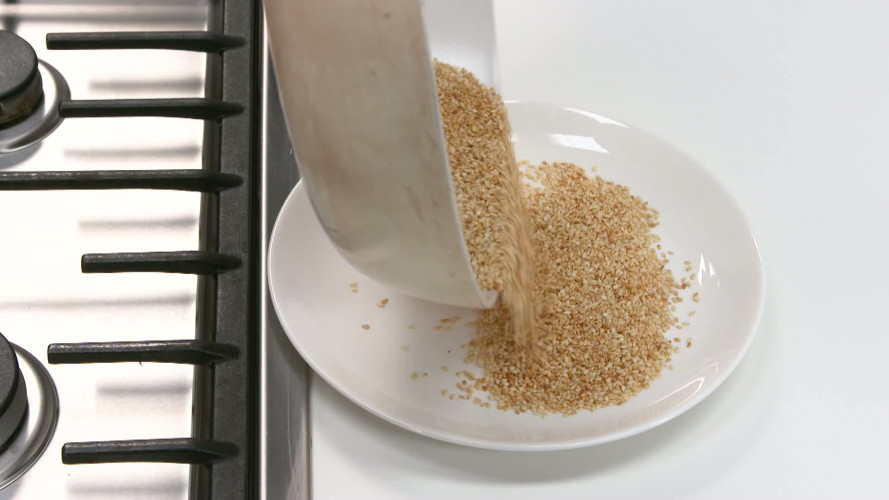 Aziatische koolsalade stap 1