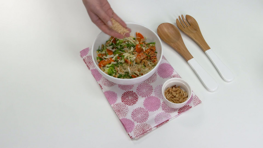 Aziatische koolsalade stap 8