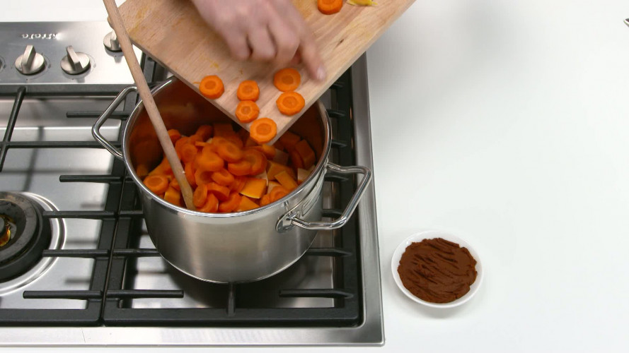 Snelle thaise pompoensoep stap 6
