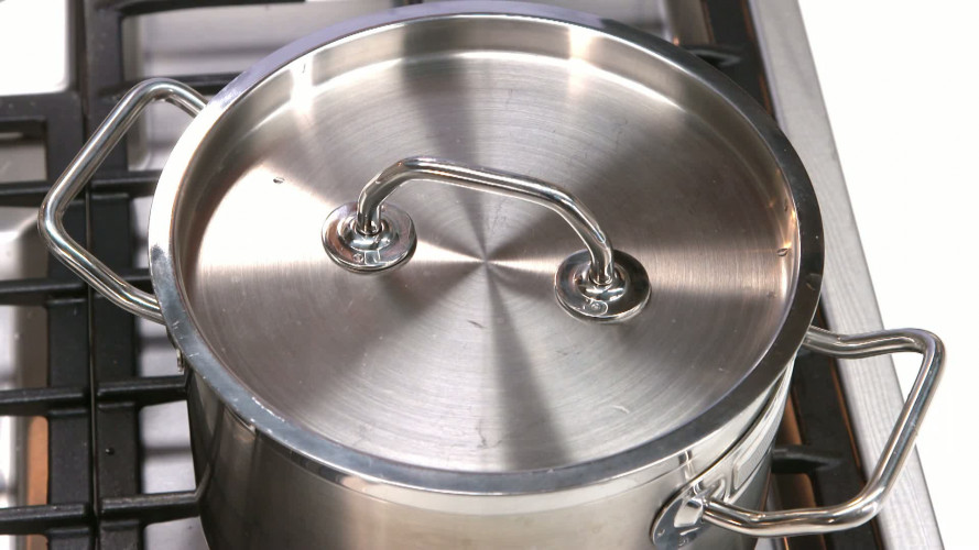 Aardappelsalade met lamsham stap 2