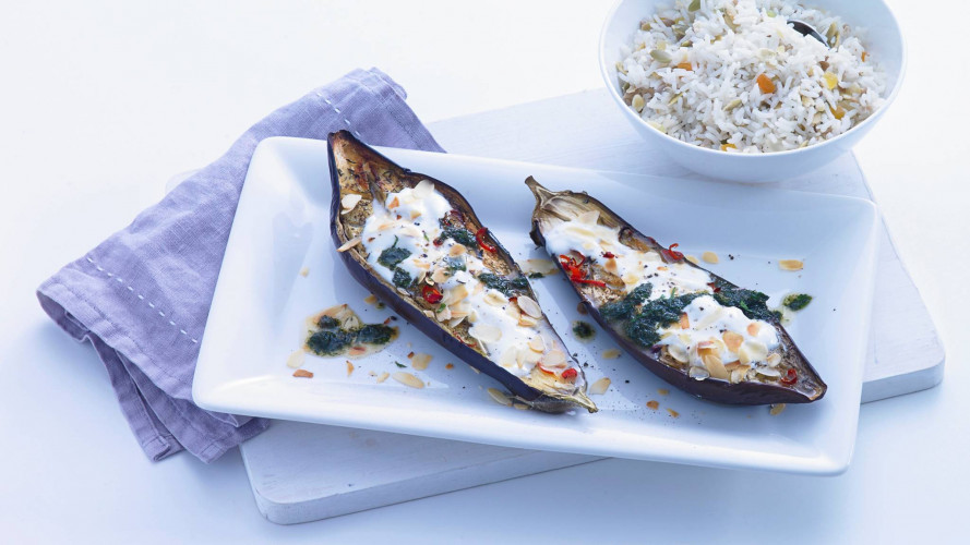 Aubergines uit de oven