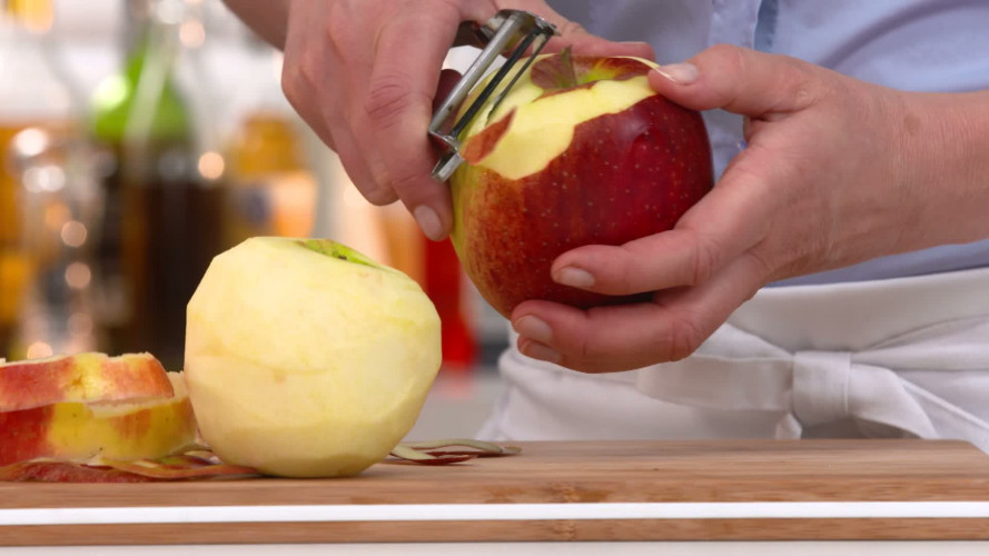 Suikervrije appeltaart met havermout en cranberry's stap 04.mp4