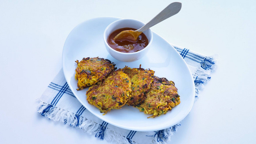 Aardappelkoekjes met chutney