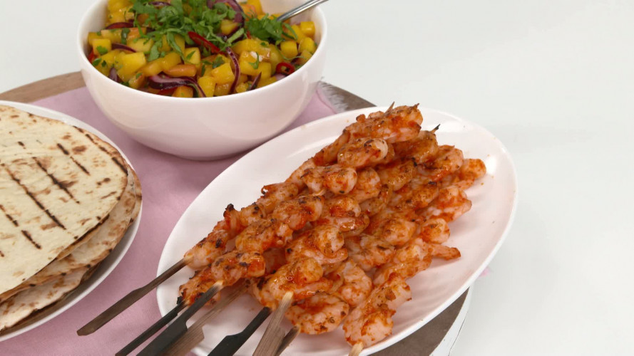 Tortilla's met garnalen stap 11