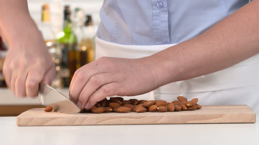 Schelpjes met courgette, munt & amandelen stap 05.mp4