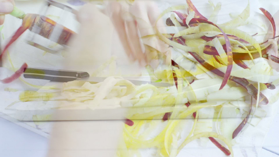 Varkensfilet in peper-citroenkorst met pastinaak en peen stap 2