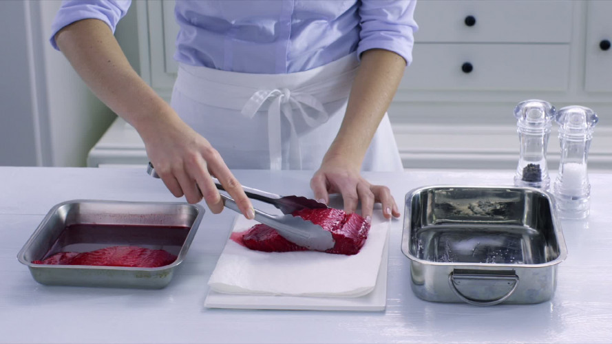 In bietensap gemarineerde zalm stap 3.mov