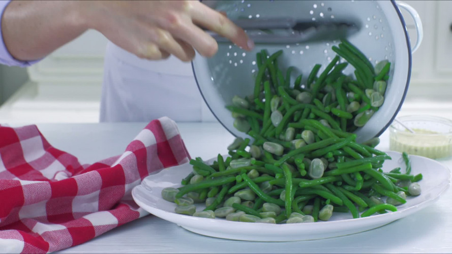 Groenebonensalade met gebakken brie stap 5.mov