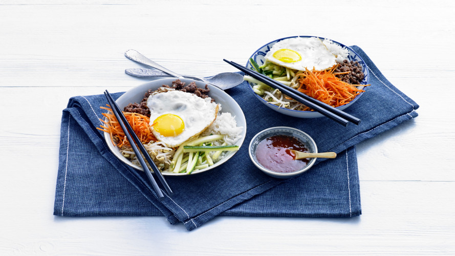 Koreaanse bibimbap 
