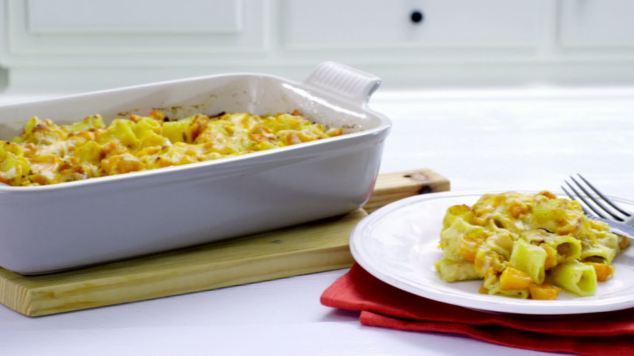 Pasta met flespompoen en kaas stap 11.mov