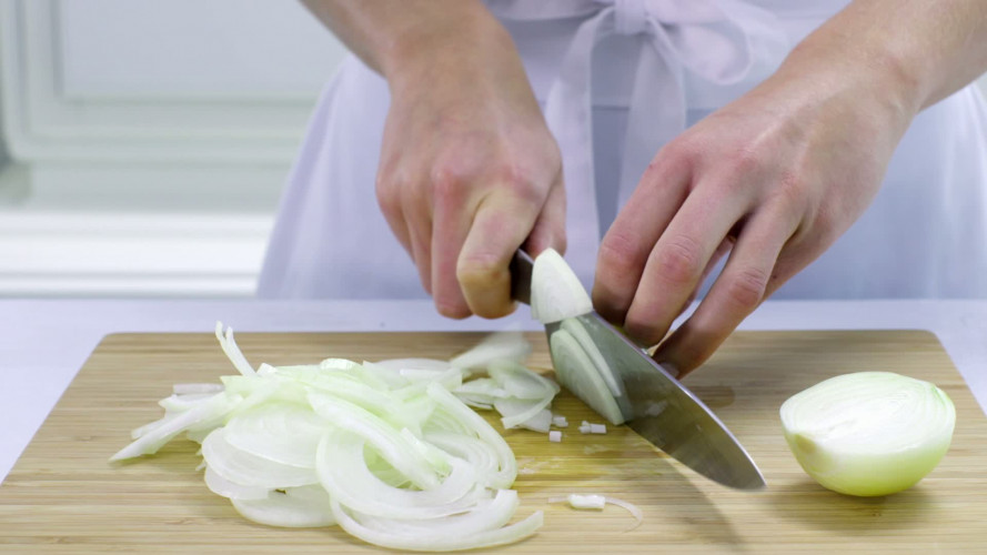 Freekeh met haricots verts, spek en ui stap 1.mov