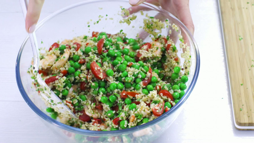 Bulgur met garnalen stap 8.mov