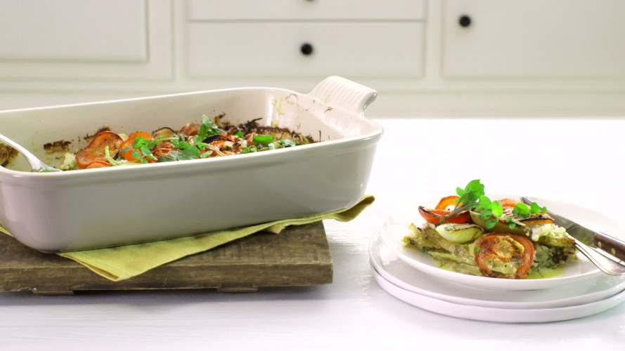 Ovenschotel met geitenkaas en koolrabi stap 10.mov