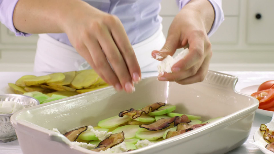 Ovenschotel met geitenkaas en koolrabi stap 7.mov