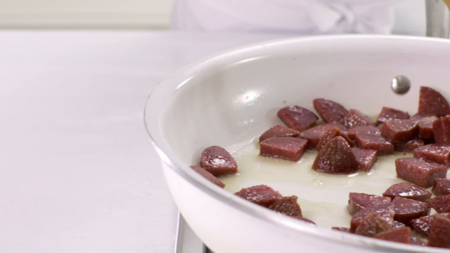 Bulgursalade met artisjok, dragon en salami stap 5.mov