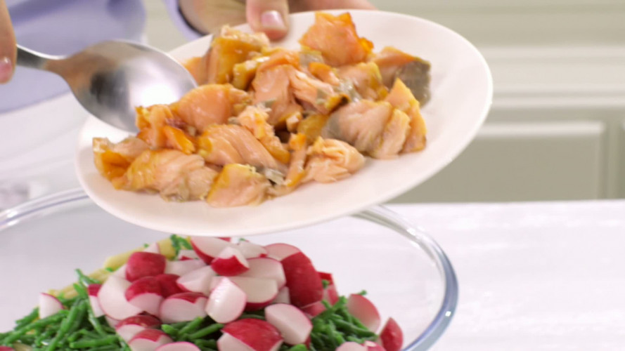 Pastasalade met zalm en zeekraal stap 5.mov
