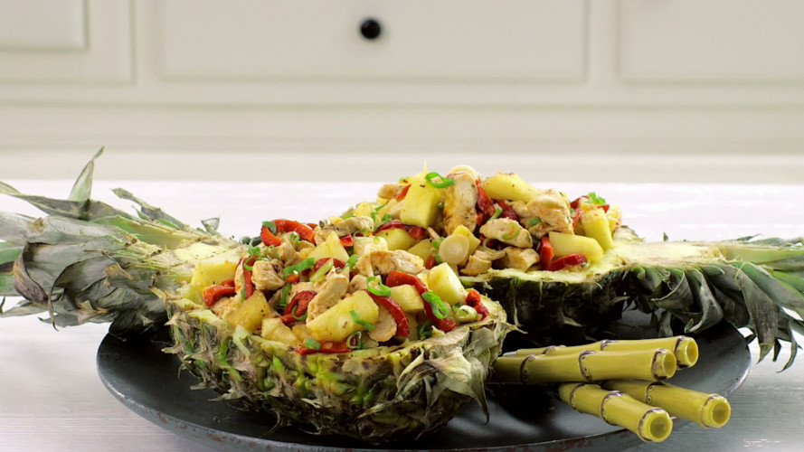 Pittige kip-ananassalade stap 9.mov
