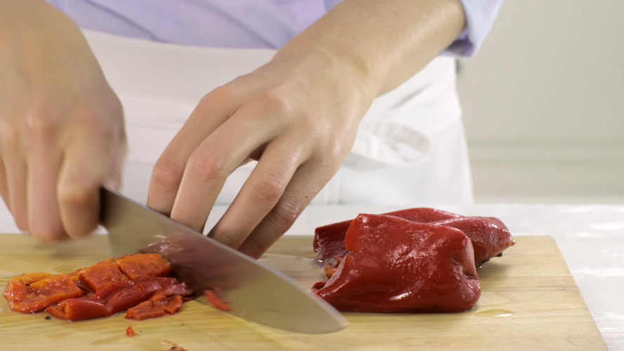 Pastasalade met aubergine en noten stap 4.mov