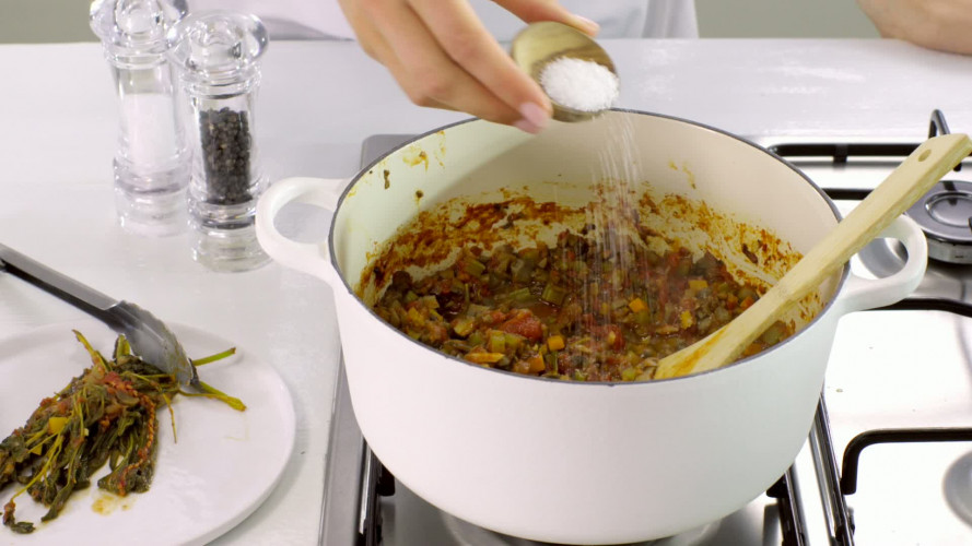Vegabolognese met kastanjechampignons stap 6.mov