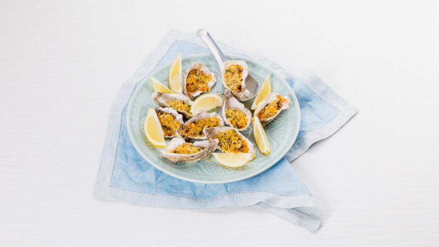 Gegratineerde oesters