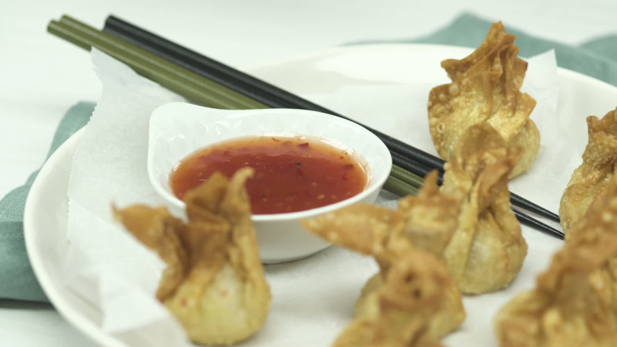 Wontons met krab en limoenblad Stap 11.mp4