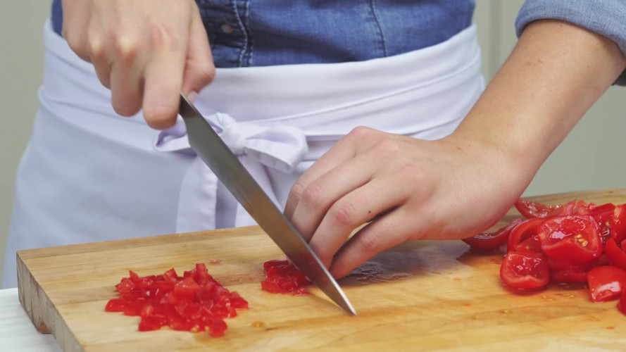 Hartige geitenkaas-cheesecake met bloemkool en antiboise Stap 7