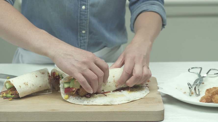 Sushi burrito Stap 9