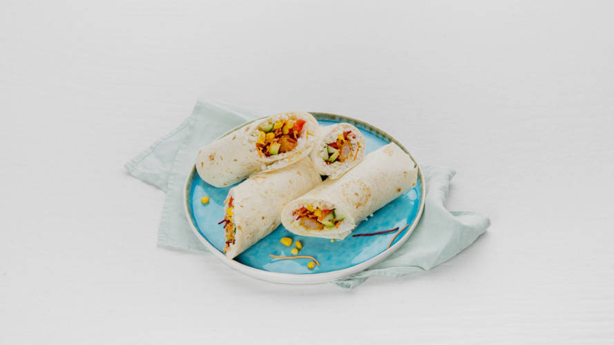 Sushi burrito met garnalen