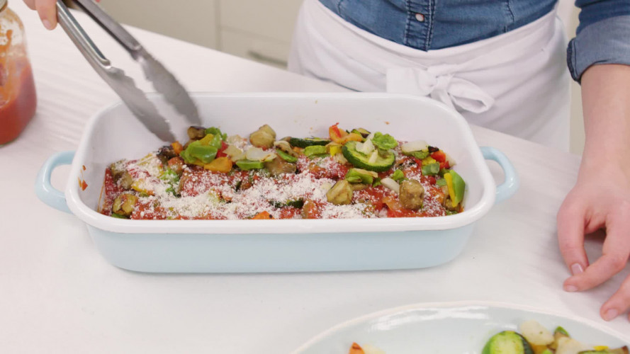 Snelle parmigiana met gegrilde groenten Stap 5