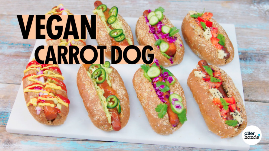 Vegan carrot hotdog