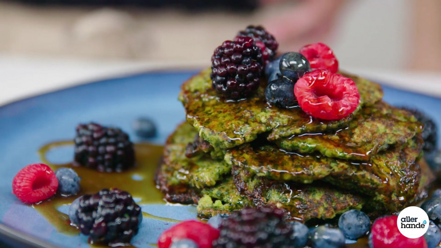 Groene smoothie pancakes van Chickslovefood