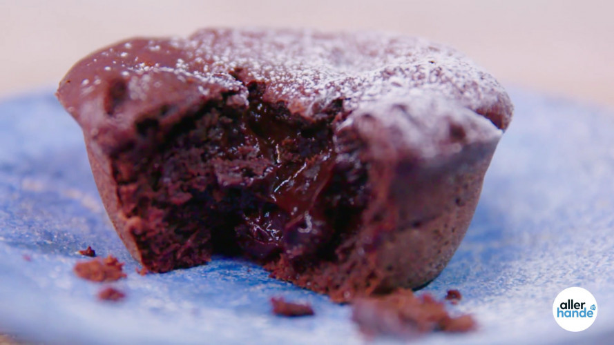 Smeltende chocoladecakejes