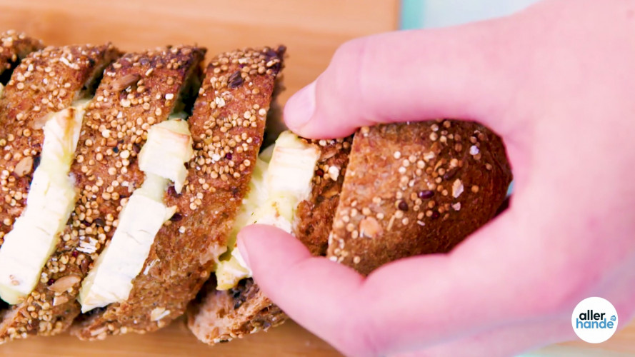 Stokbrood met camembert en truffel