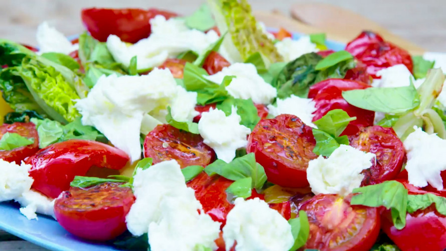 Gegrilde salade caprese