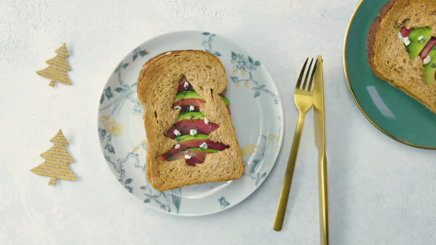 Kerstsandwich en wentelteefjes