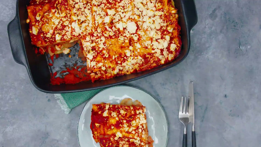 Lasagne met wintergroenten