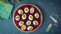 Gevulde eieren met avocado