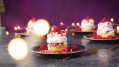 Mini meringue-taartjes met frambozen en rozenwater  