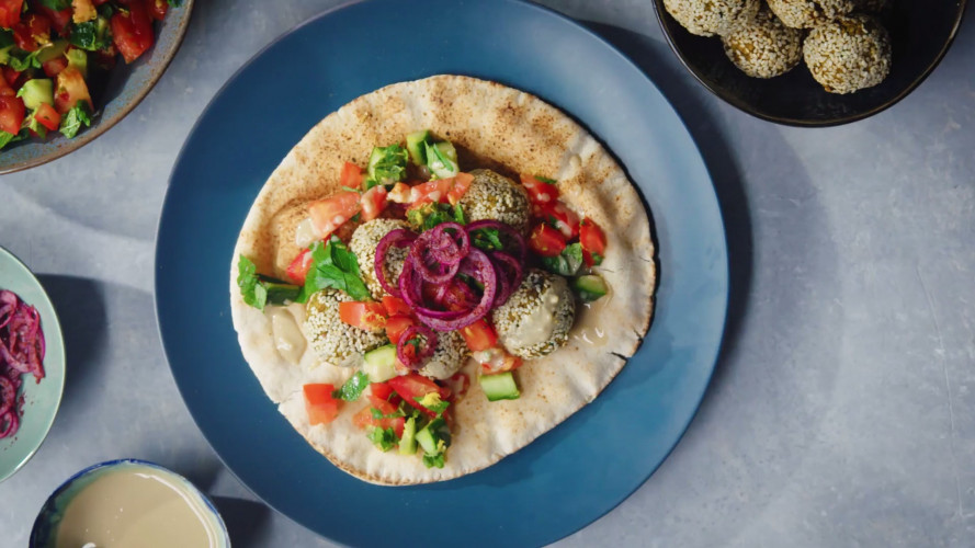 Falafelballetjes uit de oven