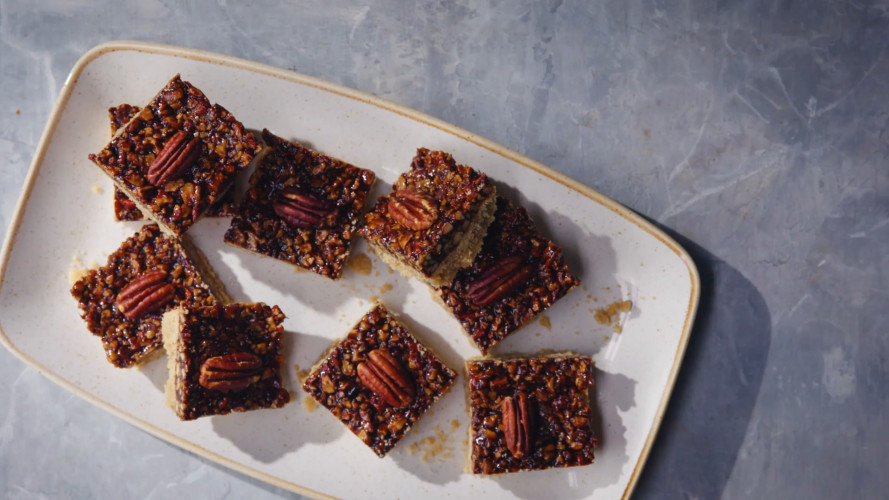 Vegan pecan bars