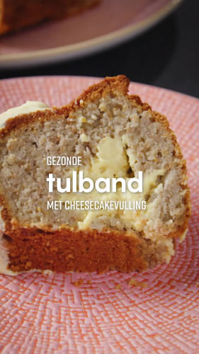 Gezonde tulband met cheesecakevulling