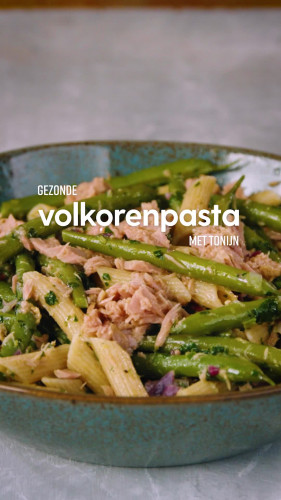 Volkorenpasta met tonijn